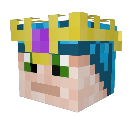 Vocal_Armory Minecraft avatar head, 3D render