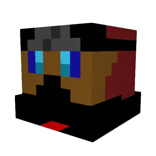 VocalicPrism Minecraft avatar head, 3D render