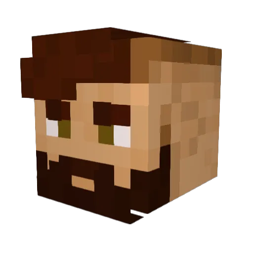 Vocalward Minecraft avatar head, 3D render