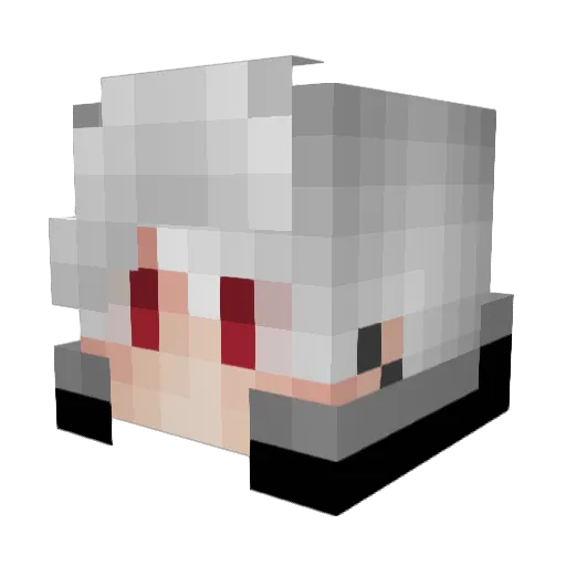 Vocasa Minecraft avatar head, 3D render