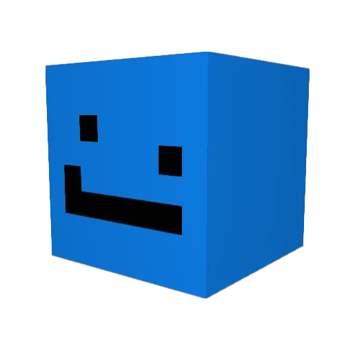 Vocol Minecraft avatar head, 3D render
