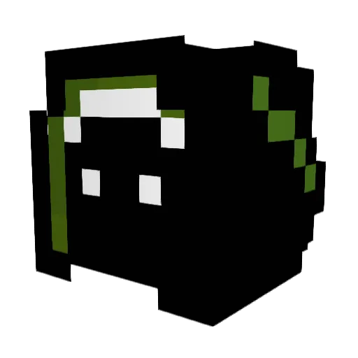 Vocxim Minecraft avatar head, 3D render