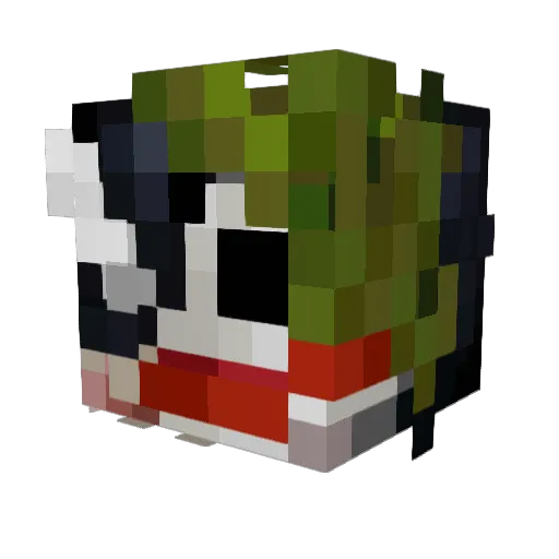 Vodahs Minecraft avatar head, 3D render