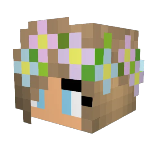 VodkaFashion Minecraft avatar head, 3D render
