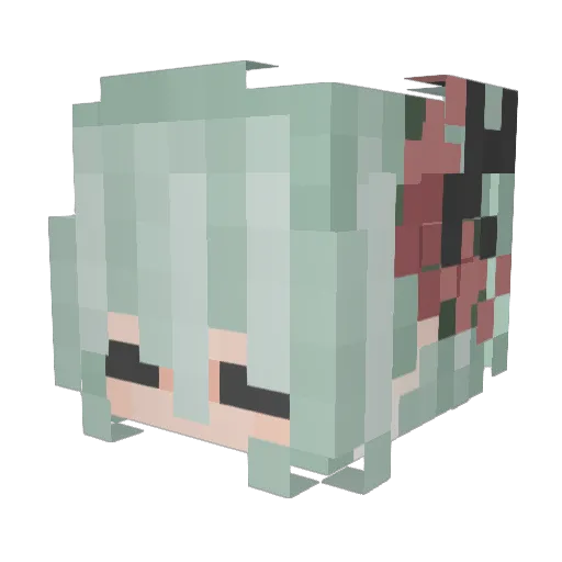 VodkaFrio Minecraft avatar head, 3D render