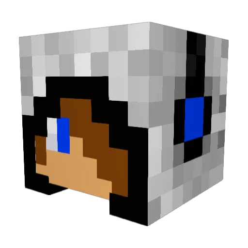 VodkaJZ Minecraft avatar head, 3D render