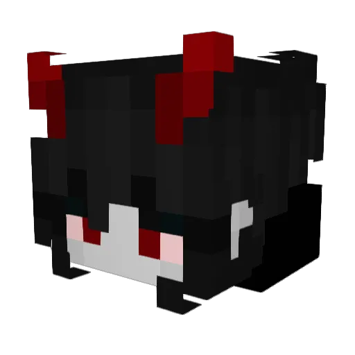 Vodkette Minecraft avatar head, 3D render