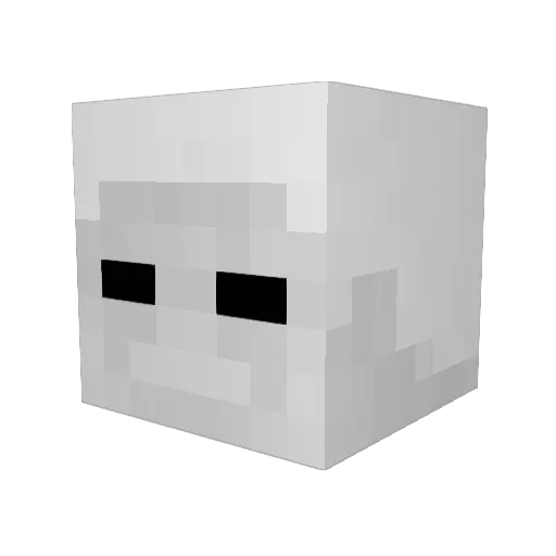Vodux_0x15 Minecraft avatar head, 3D render