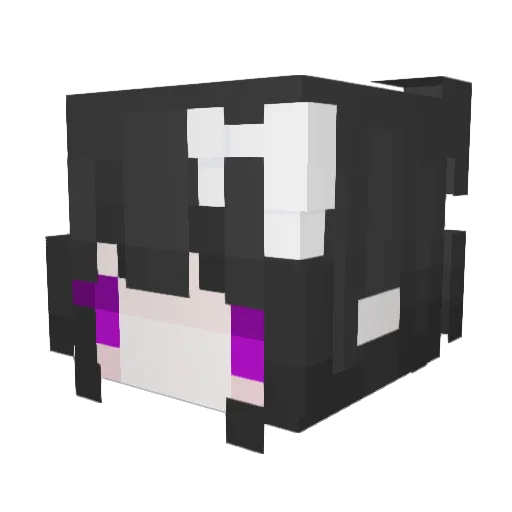 Vodvc Minecraft avatar head, 3D render