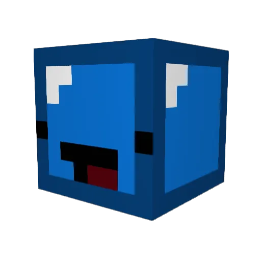 Voelchi Minecraft avatar head, 3D render