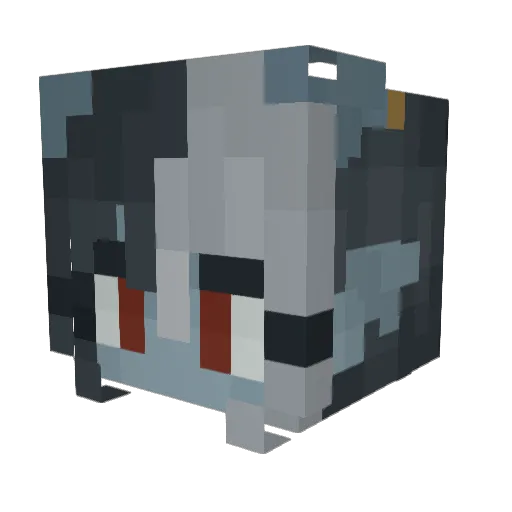 Voesea Minecraft avatar head, 3D render