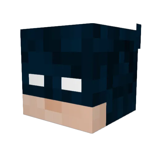 Voetbalborg Minecraft avatar head, 3D render