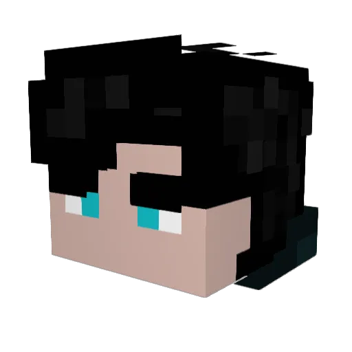 Voetlsom Minecraft avatar head, 3D render