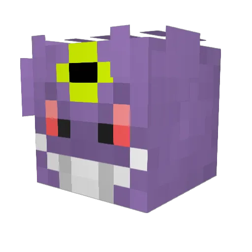 Voeu Minecraft avatar head, 3D render