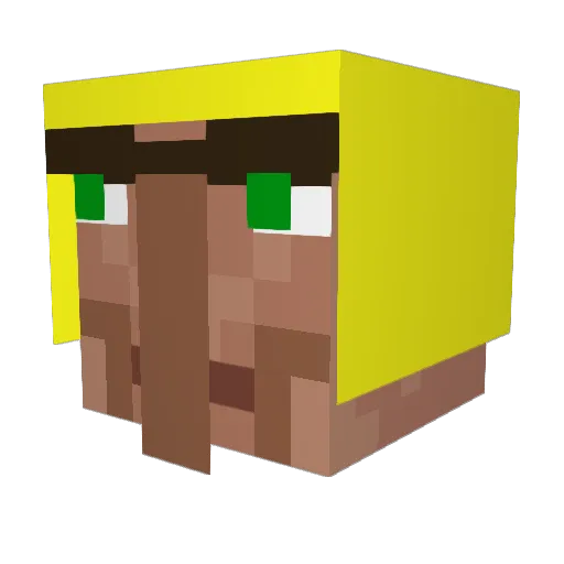 Voexx Minecraft avatar head, 3D render