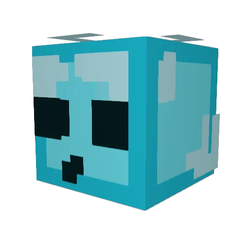 VoganG21 Minecraft avatar head, 3D render