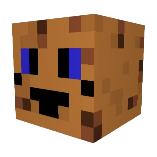 Vogelfutter Minecraft avatar head, 3D render