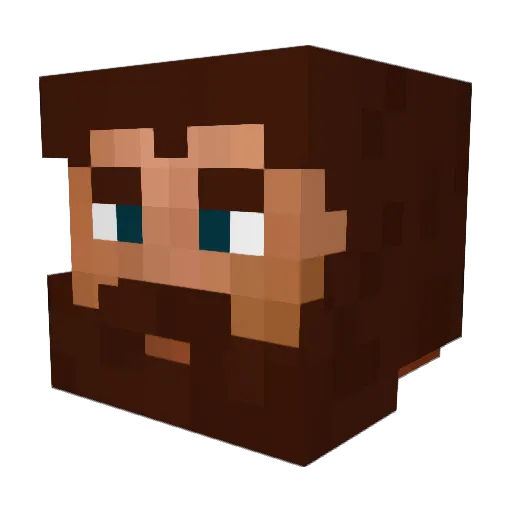 Voggle Minecraft avatar head, 3D render