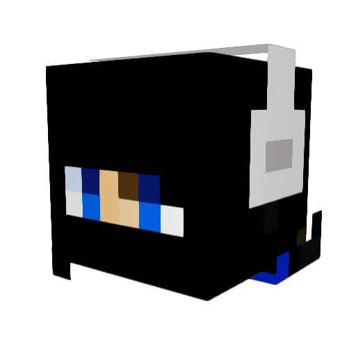 Vogu65 Minecraft avatar head, 3D render