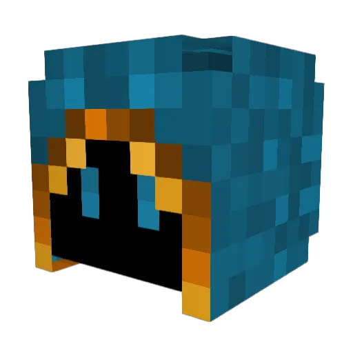 Vogulus Minecraft avatar head, 3D render