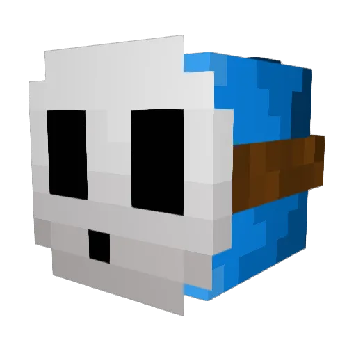 Vohrom1 Minecraft avatar head, 3D render