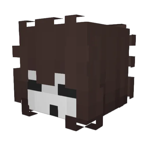 Voice6 Minecraft avatar head, 3D render