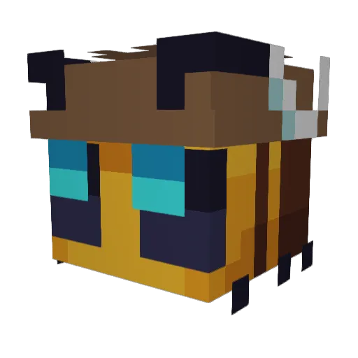 VoiceBaton Minecraft avatar head, 3D render