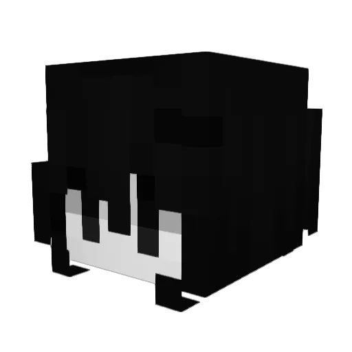 VoiceFall Minecraft avatar head, 3D render