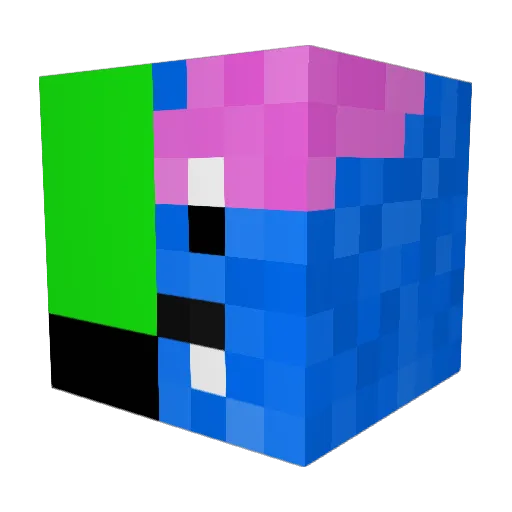 VoicedTag193669 Minecraft avatar head, 3D render