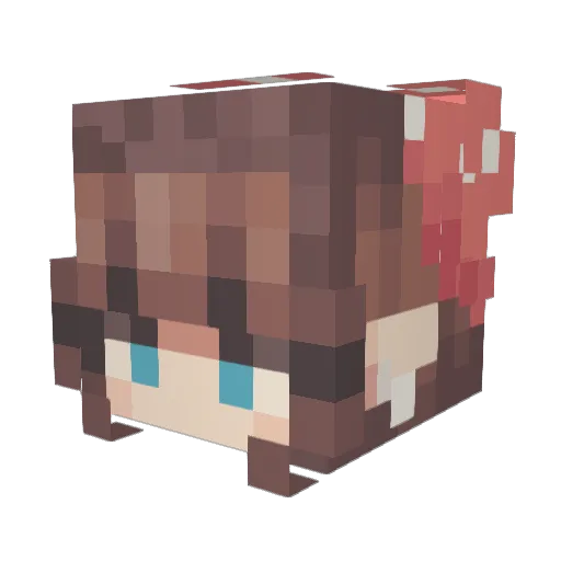 VoicefulChip Minecraft avatar head, 3D render