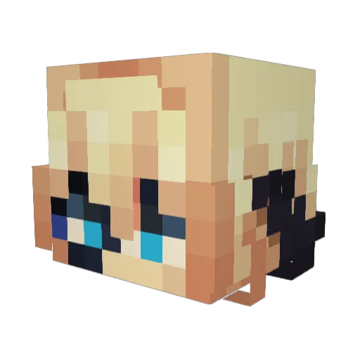 Void7392 Minecraft avatar head, 3D render
