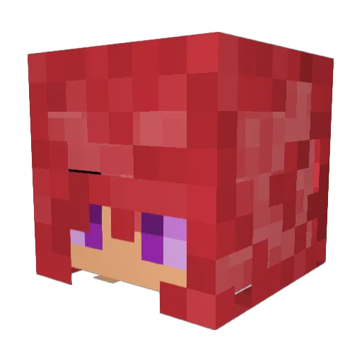 VoidAblyss Minecraft avatar head, 3D render