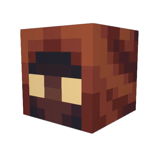 VoidBoxTV Minecraft avatar head, 3D render