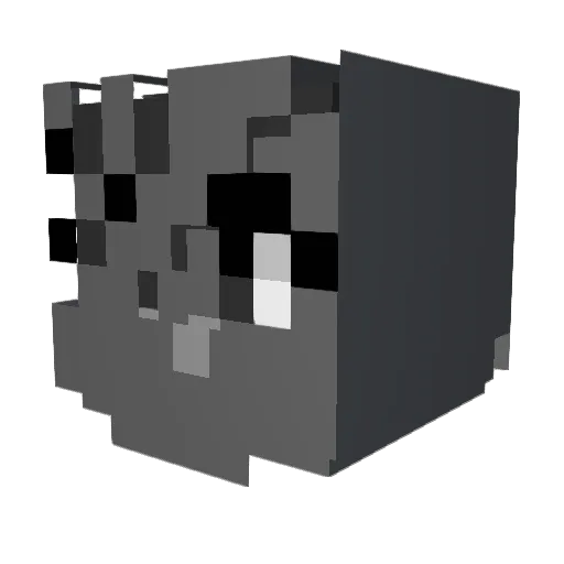 VoidExpression Minecraft avatar head, 3D render
