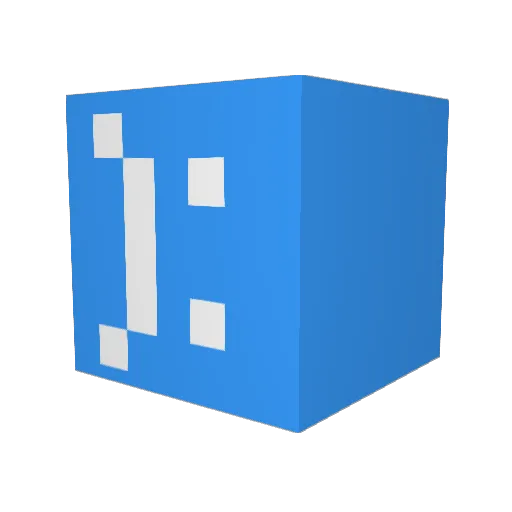 VoidGODe Minecraft avatar head, 3D render