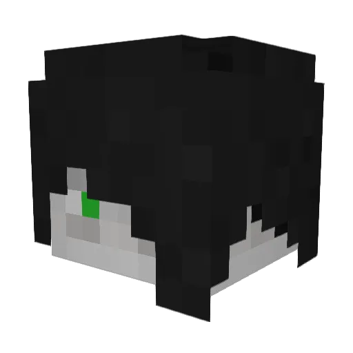 VoidGaming Minecraft avatar head, 3D render