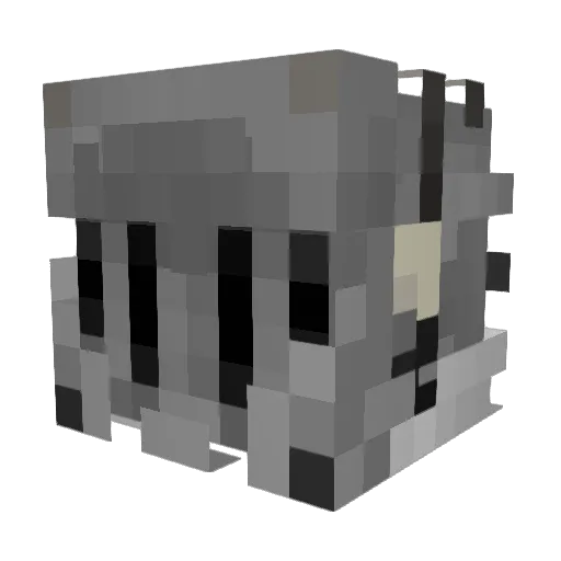 VoidHeart72 Minecraft avatar head, 3D render