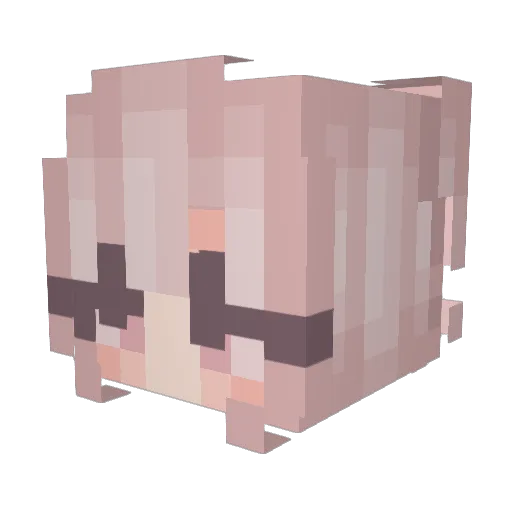 VoidHits Minecraft avatar head, 3D render
