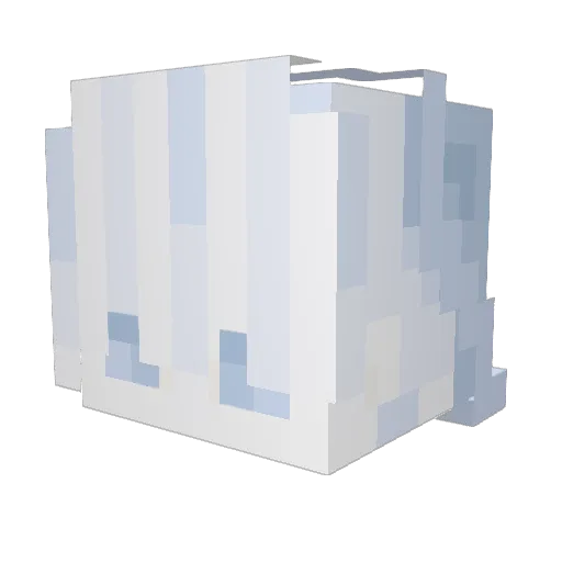 VoidIsReal0 Minecraft avatar head, 3D render
