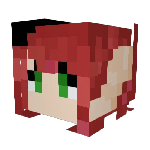 VoidIvy Minecraft avatar head, 3D render