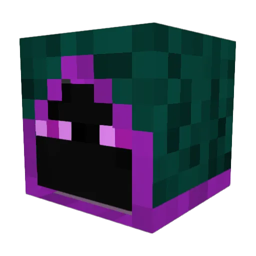 VoidKnightMC Minecraft avatar head, 3D render