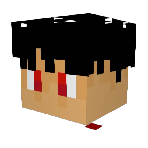 VoidLander Minecraft avatar head, 3D render