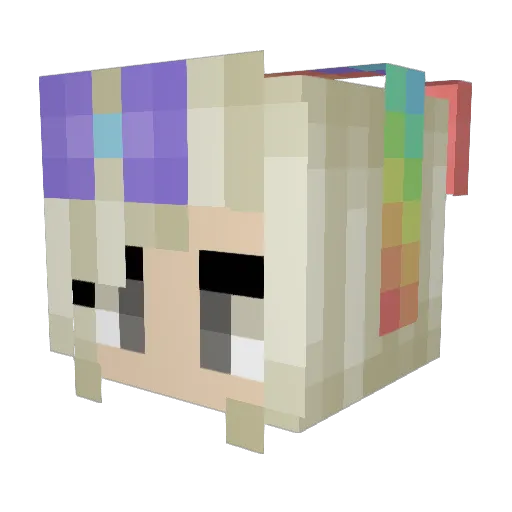 VoidLynn Minecraft avatar head, 3D render