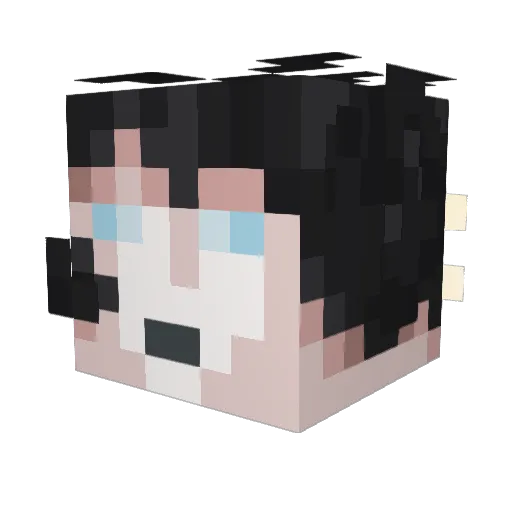 VoidMamaFrost Minecraft avatar head, 3D render