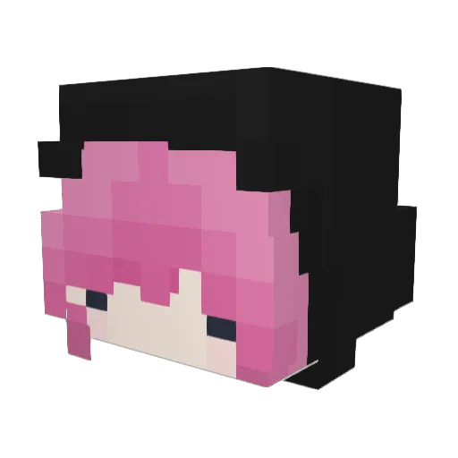 VoidMoonstar404 Minecraft avatar head, 3D render