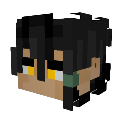 VoidOfEternity Minecraft avatar head, 3D render