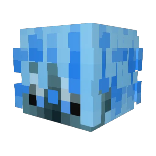 VoidOfNothing Minecraft avatar head, 3D render