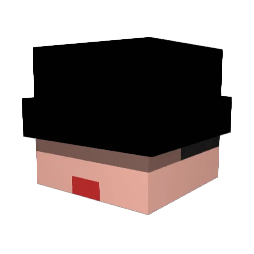 VoidPride Minecraft avatar head, 3D render