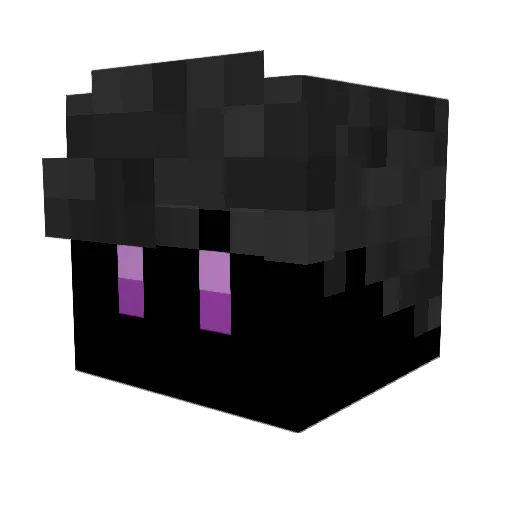 VoidSnap_ Minecraft avatar head, 3D render