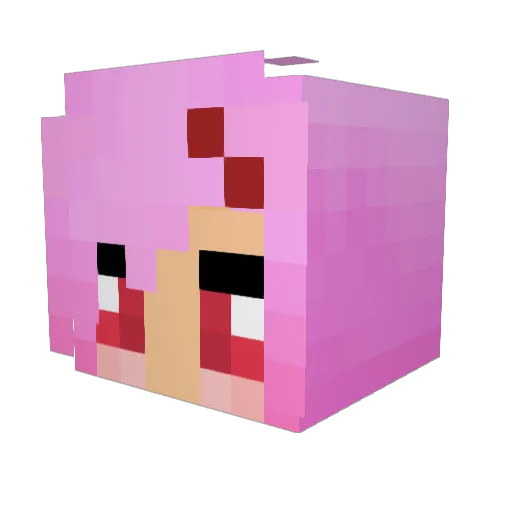 VoidSong19 Minecraft avatar head, 3D render